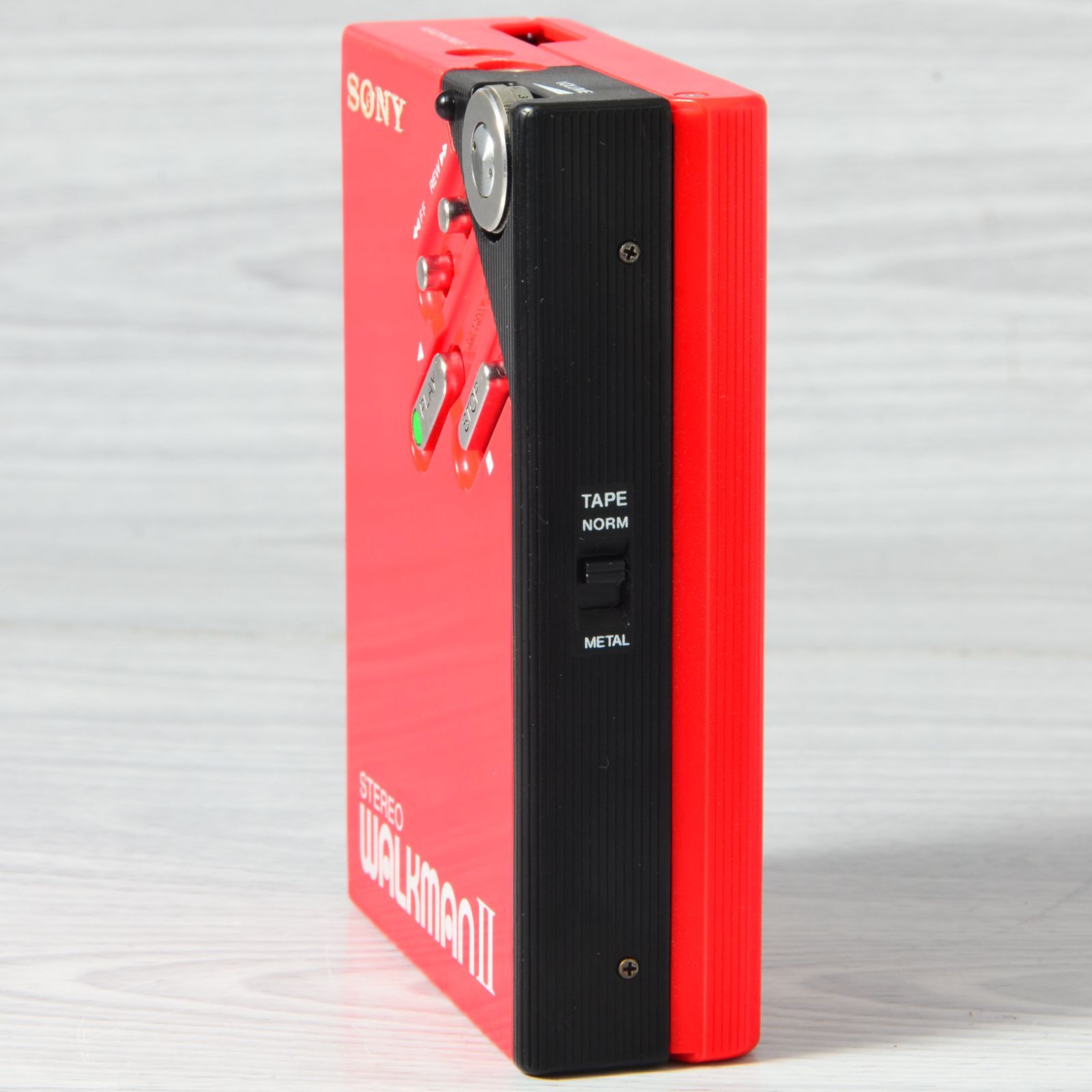 SONY WALKMAN WM-2 カセットウォークマン レッド ケース付 整備済