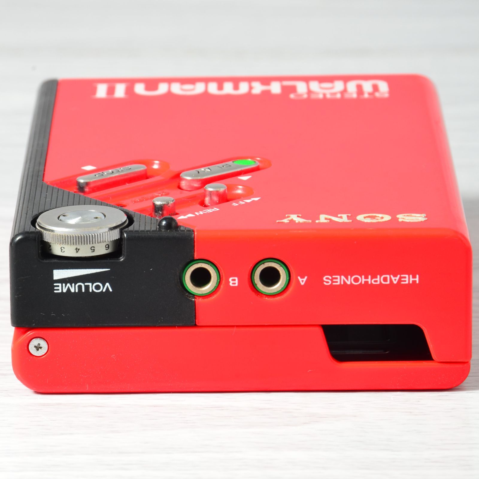 SONY WALKMAN WM-2 カセットウォークマン レッド ケース付 整備済