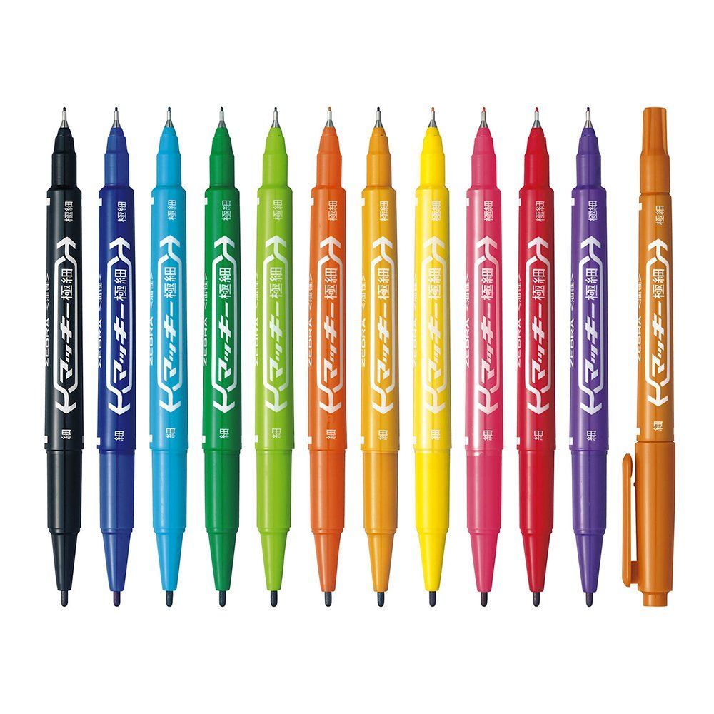 ゼブラ(ZEBRA) 油性ペン マッキー 極細 黒 5本 P-MO-120-MC-BK5 - メルカリ