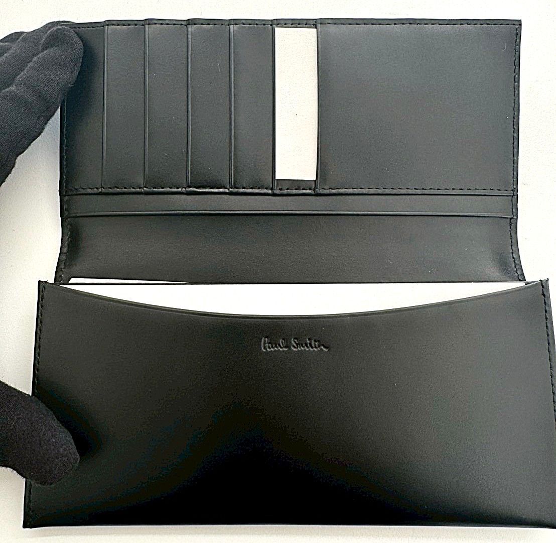 未使用】Paul Smith ポールスミス レザー 二つ折り長財布 ブラック