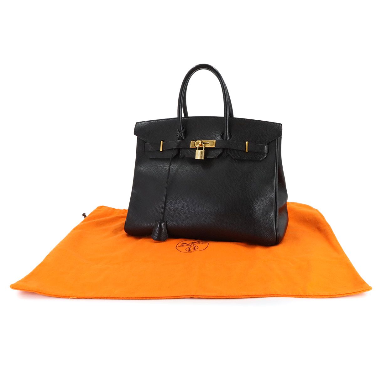 エルメス HERMES バーキン35 アルデンヌ ブラック ハンド バッグ 〇Z