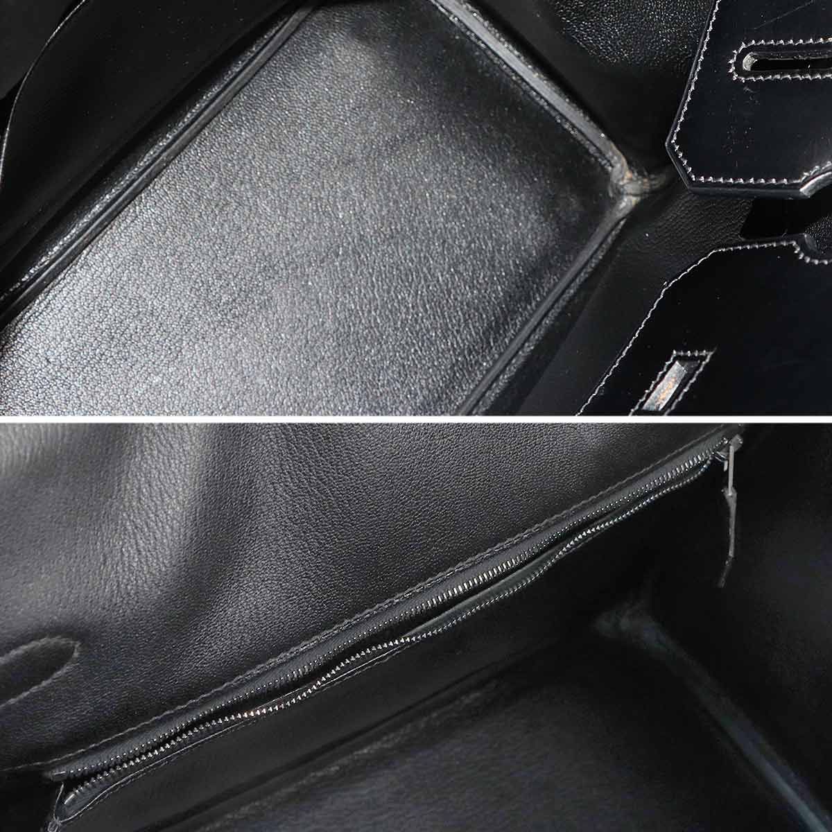 新品同様 エルメス HERMES オータクロア 32 ボックスカーフ ブラック 