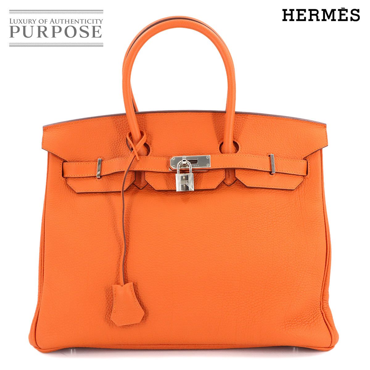 未使用 展示品 エルメス HERMES バーキン35 トゴ オレンジ ハンド