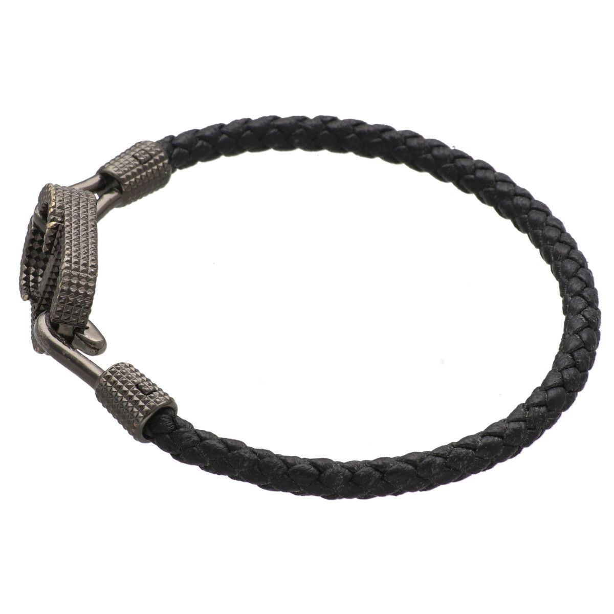 中古】 Christian Dior クリスチャン・ディオール ブレイドレザー 