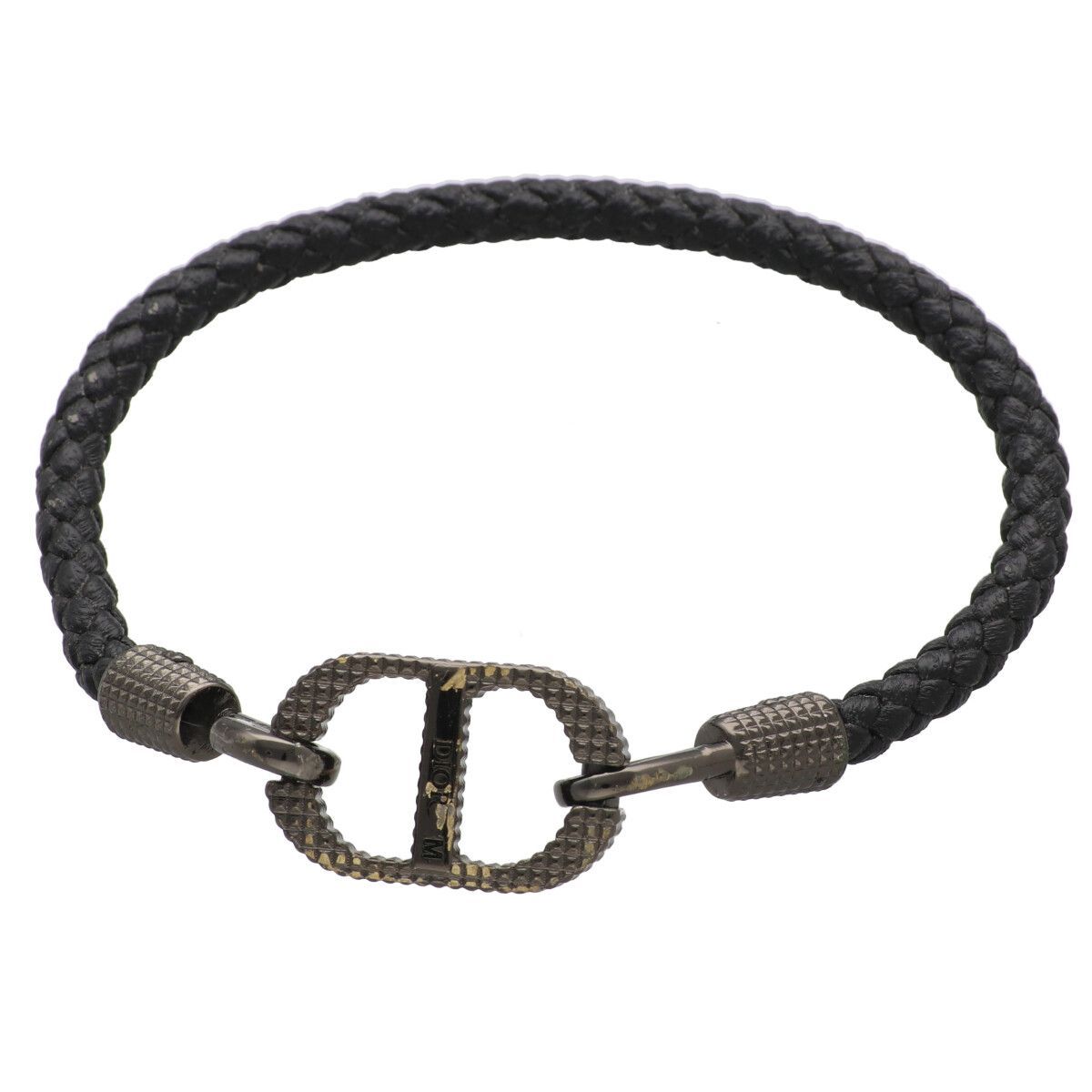 中古】 Christian Dior クリスチャン・ディオール ブレイドレザー