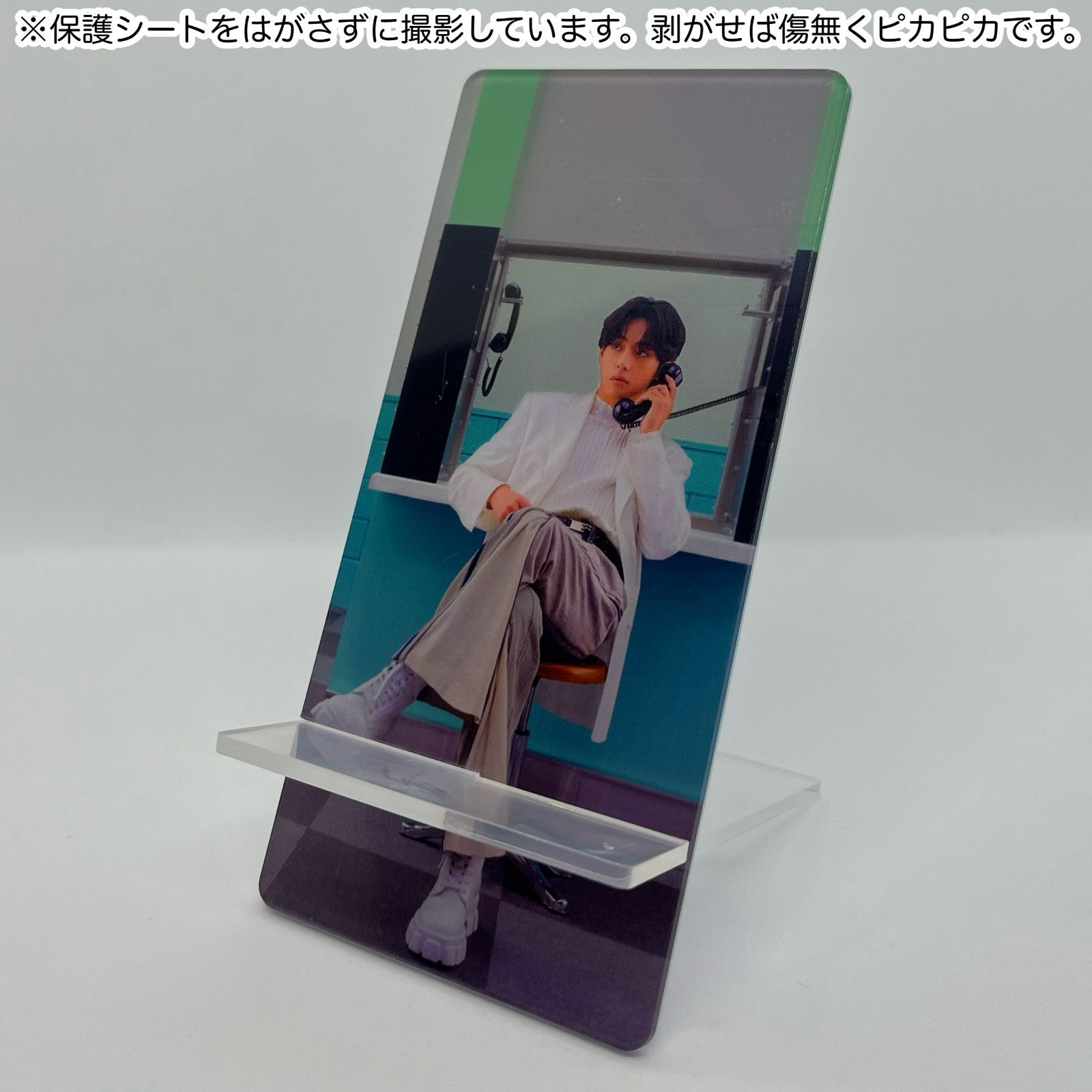 テテ40】スマホスタンド☆BTS・V☆FESTA VOICE ZONE☆写真暗めなのでお