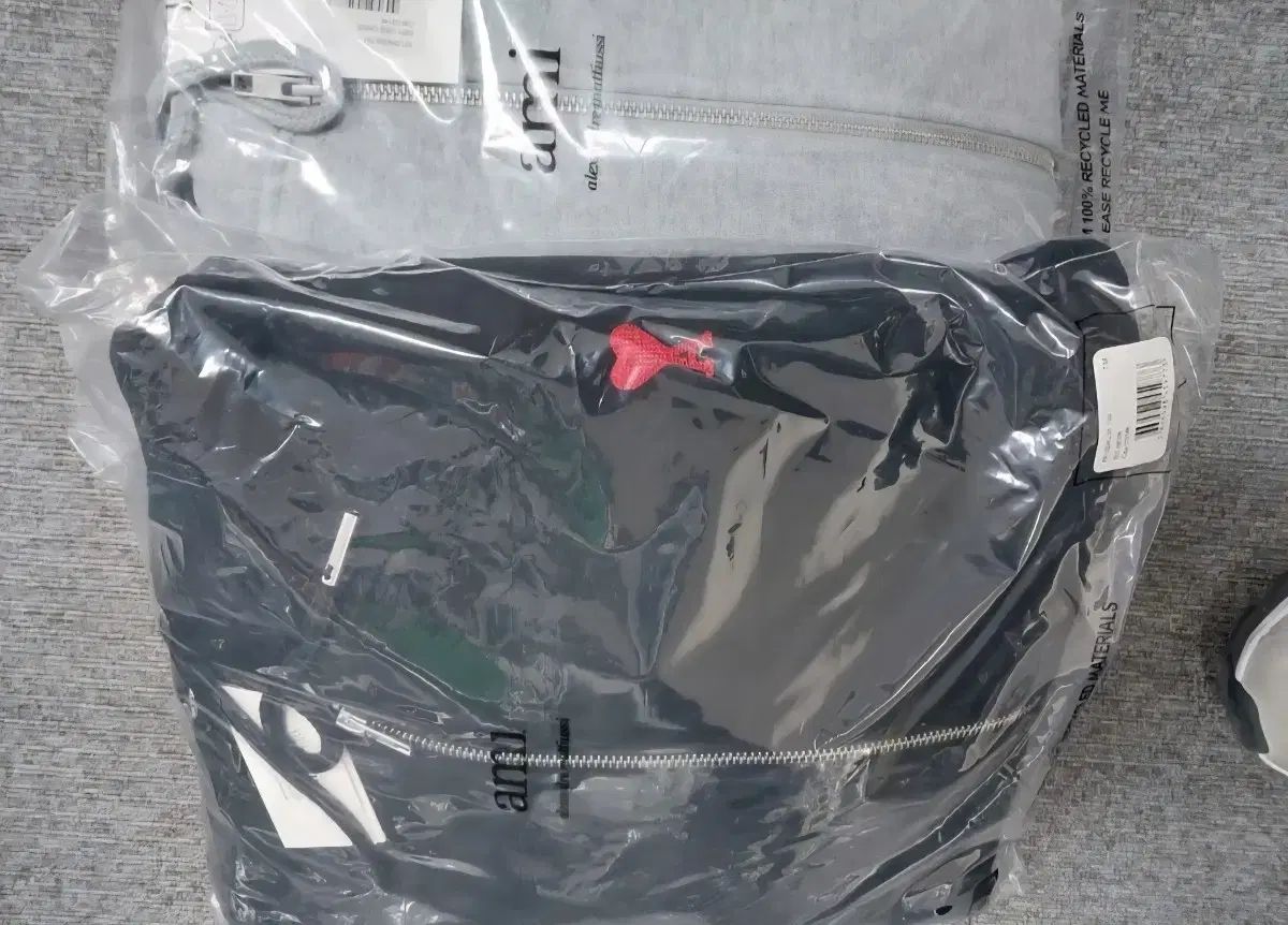 アミ 裏起毛パーカー ジップアップ XL