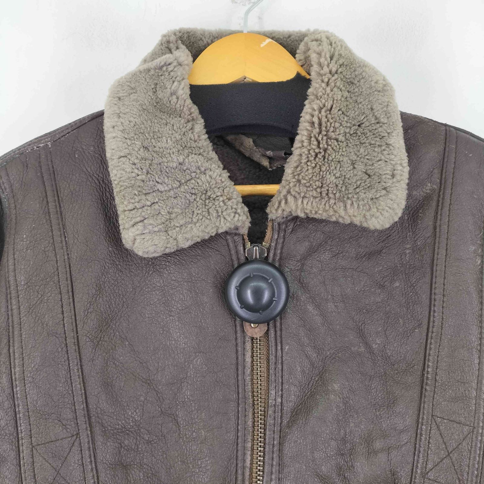 ユーズドフルギ USED古着 シープレザー ムートンジャケット メンズ JPN