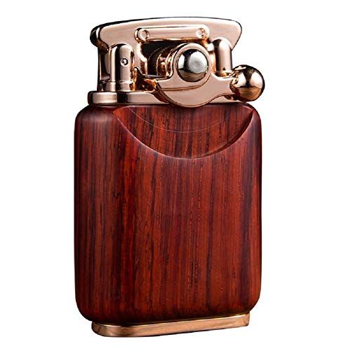 迅速に発送 YEEAH ライター フリントオイルライター 手作り 木製シェル ブティックギフトボックス 特殊着火方式 防風 クラシック レトロ 気密性良好 灯油ライター 安全なエアレス＆オイルフリーライター 友達 リーダー 贈り物 dcb 3 f 4 ef