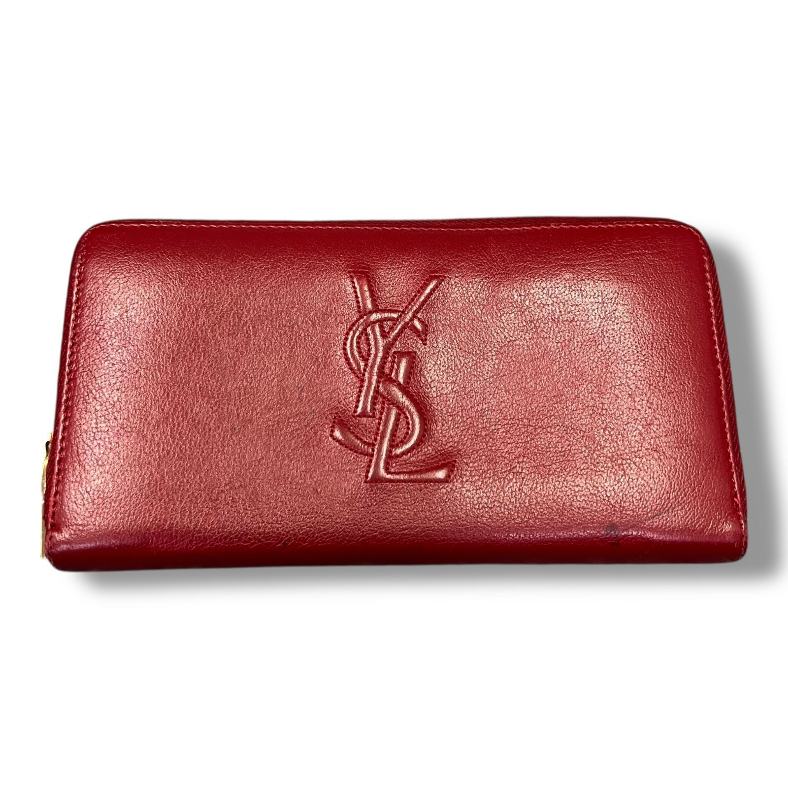 Saint SAINT LAURENT ラウンド ジップ ウォレット ブラック 長財布