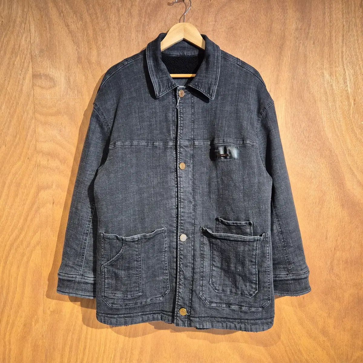 システム ザ ハンドサム フリース裏地 デニム ジャケット 100 番991