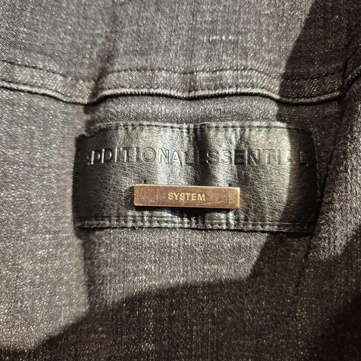 フリース裏地 デニム