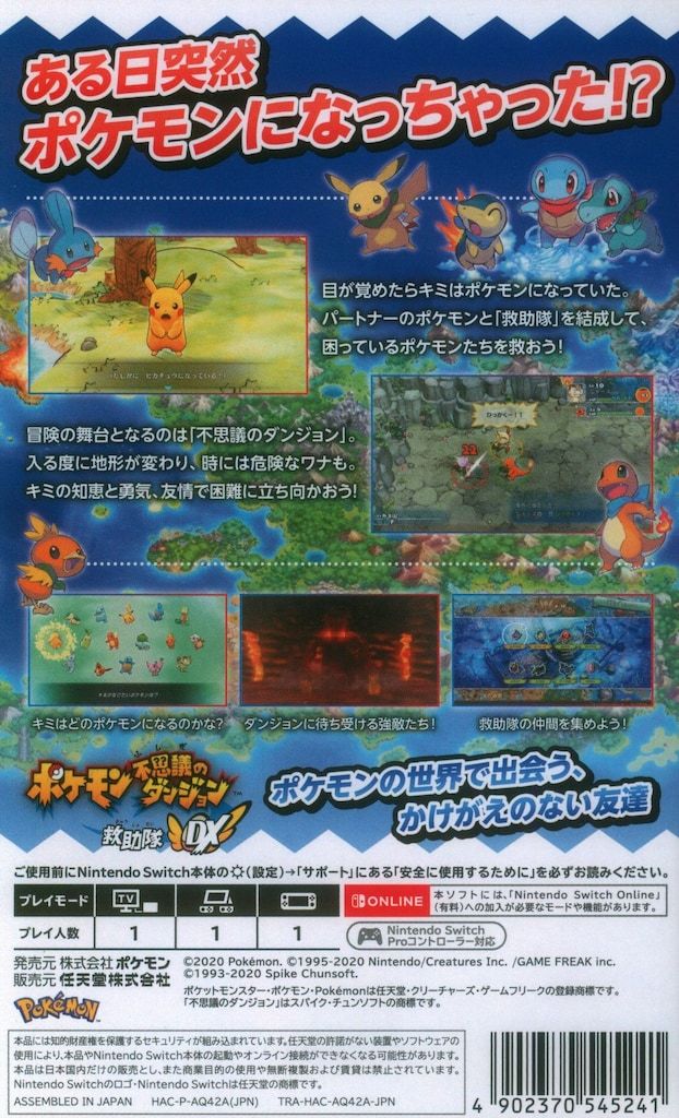 NS ポケモン不思議のダンジョン 救助隊DX - メルカリ