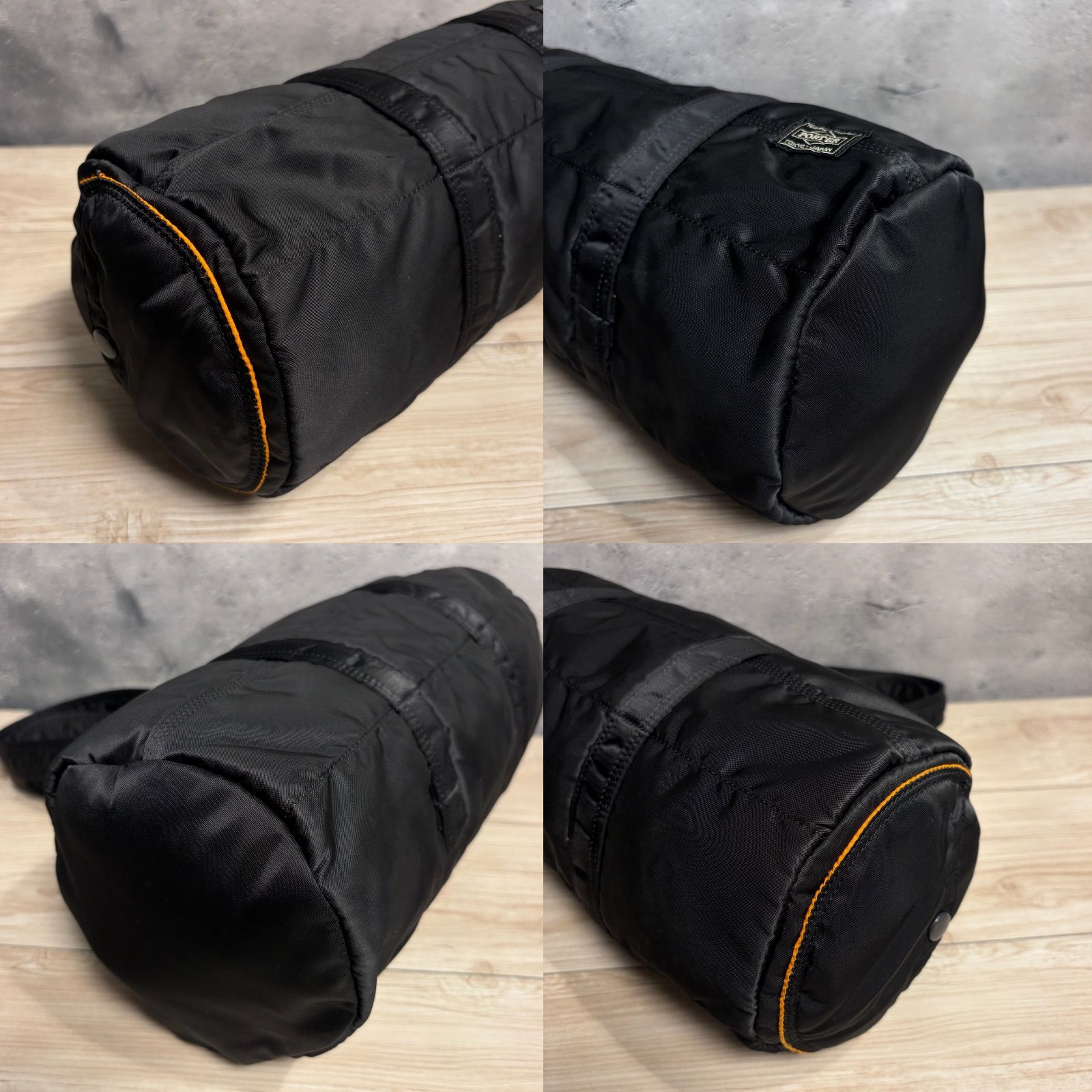 ✨PORTER タンカー ミニドラム L ブラック 旧ファスナー 吉田カバン