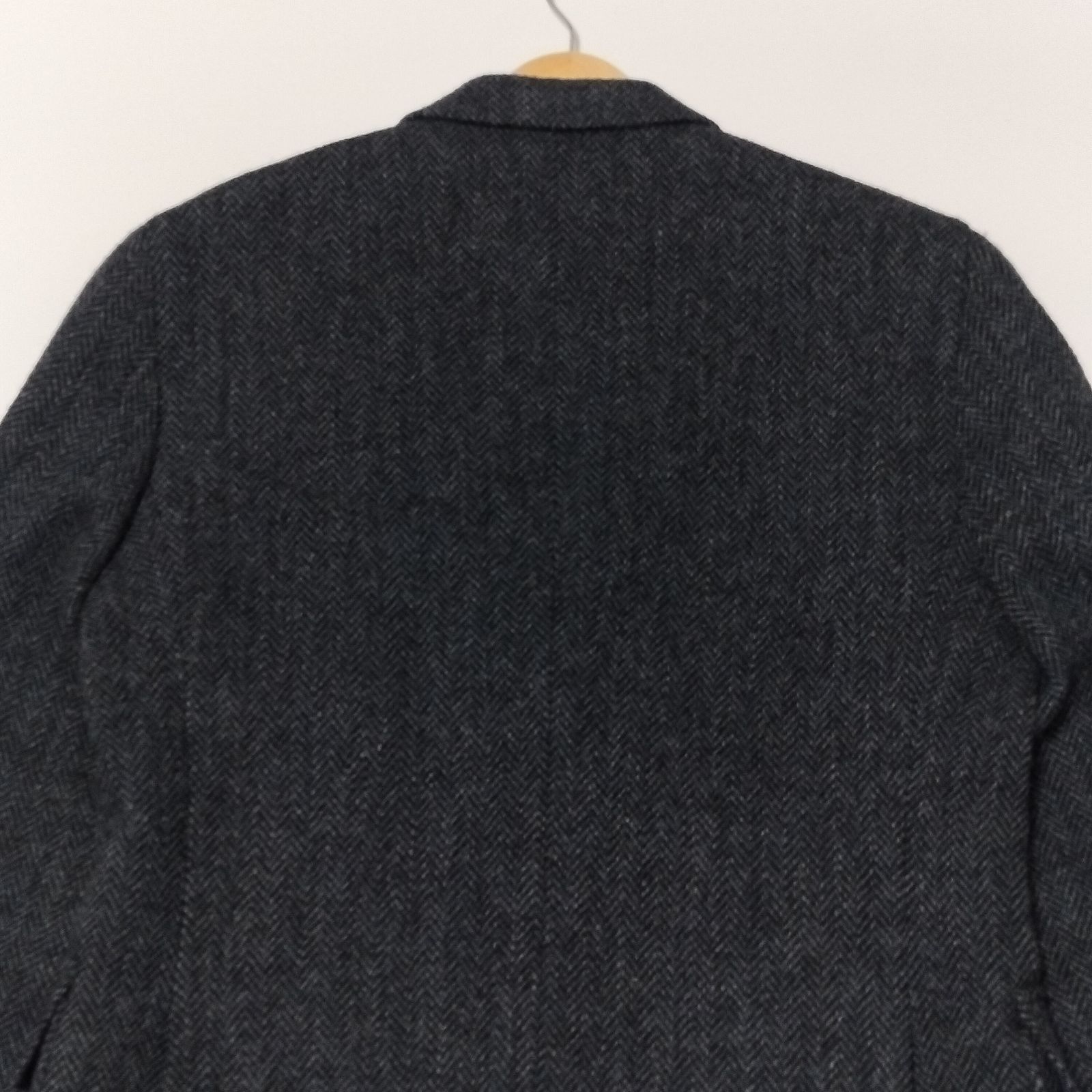 美品】Harriss Tweed ヘリーンボーン ウール テーラードジャケット 46 