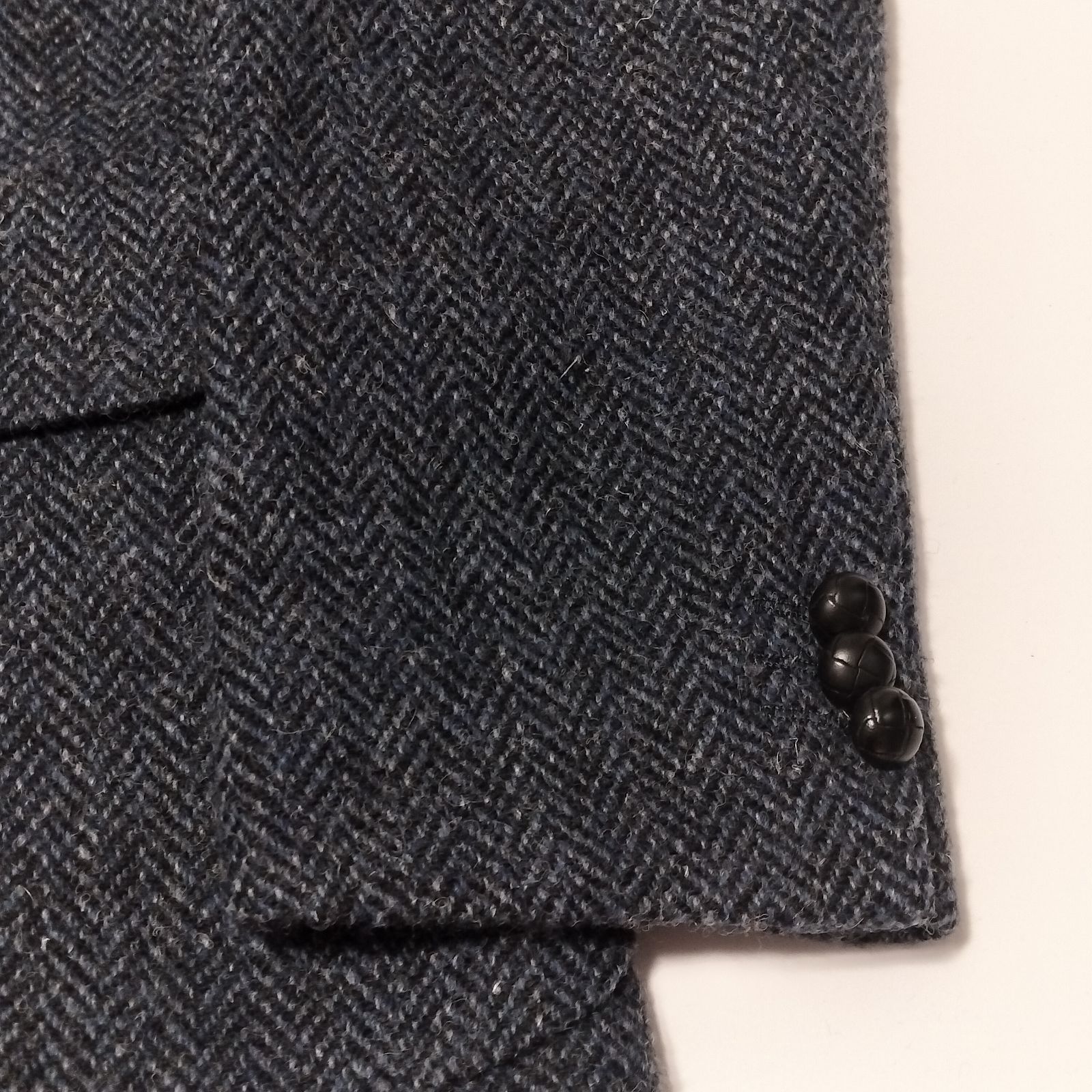 美品】Harriss Tweed ヘリーンボーン ウール テーラードジャケット 46