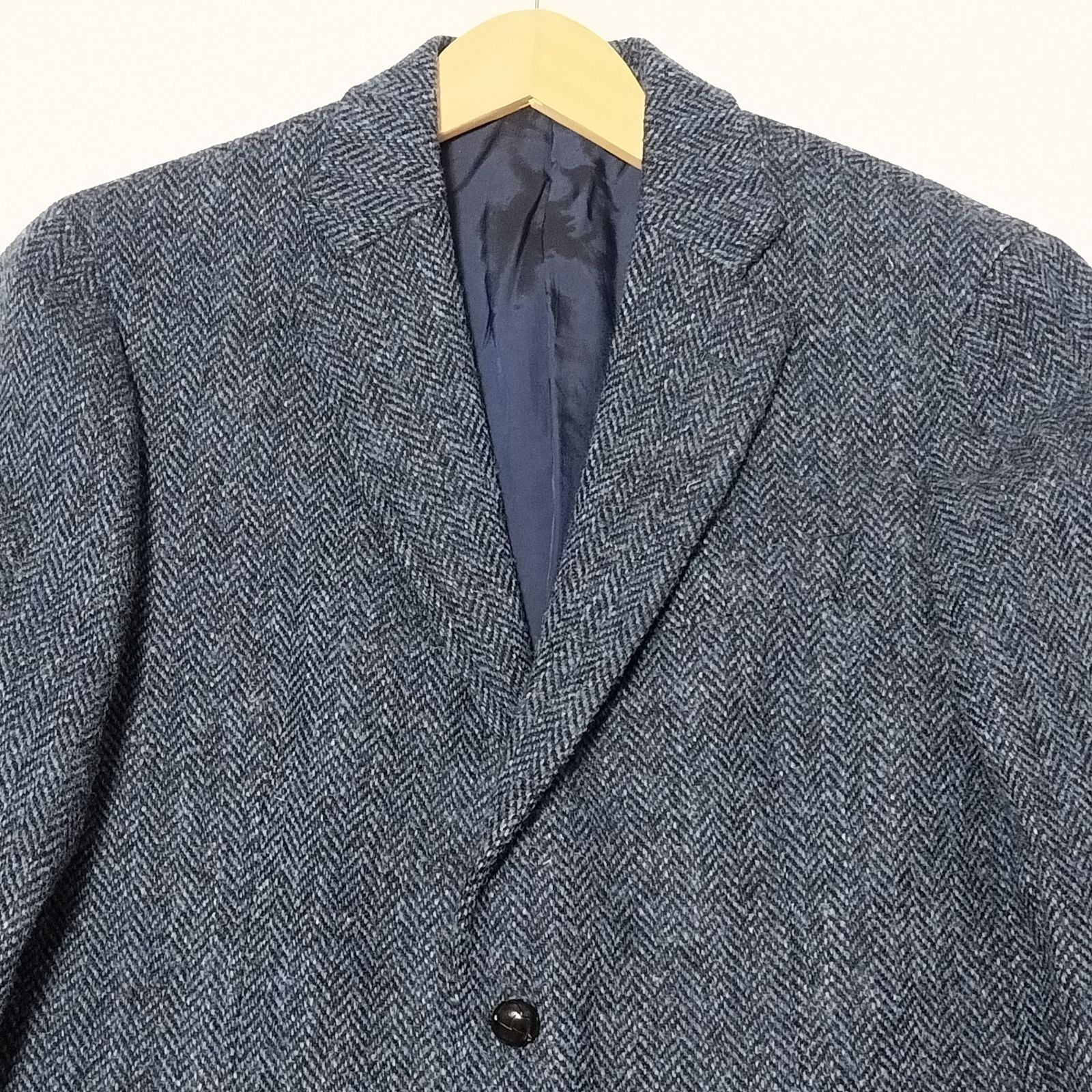 美品】Harriss Tweed ヘリーンボーン ウール テーラードジャケット 46