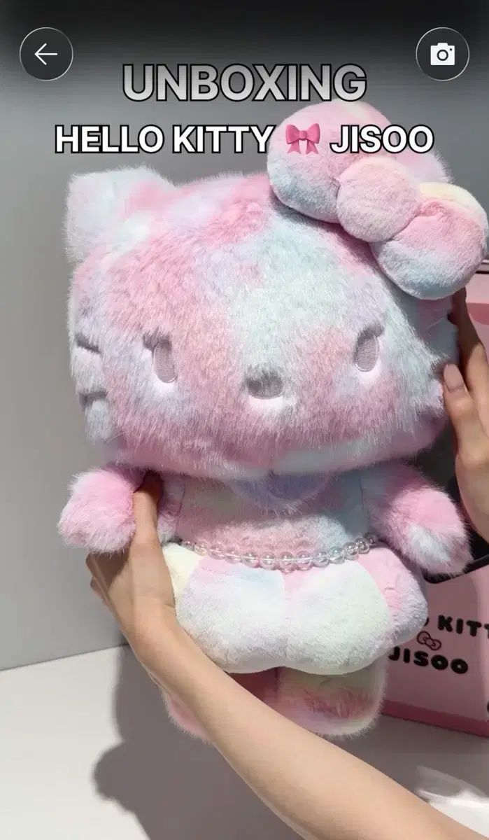 BLACKPINK ジス ハローキティ ぬいぐるみ 40cm 未開封 BLACK Blackpink