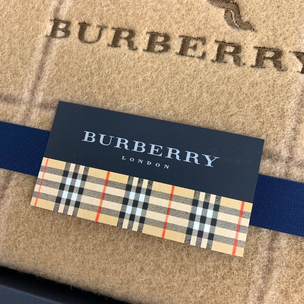 【美品】XL バーバリーロンドン ウールライナー ノバチェック　刺繍ロゴ 極美品】バーバリーロンドン ノバチェック ホースロゴ刺繍 大きい