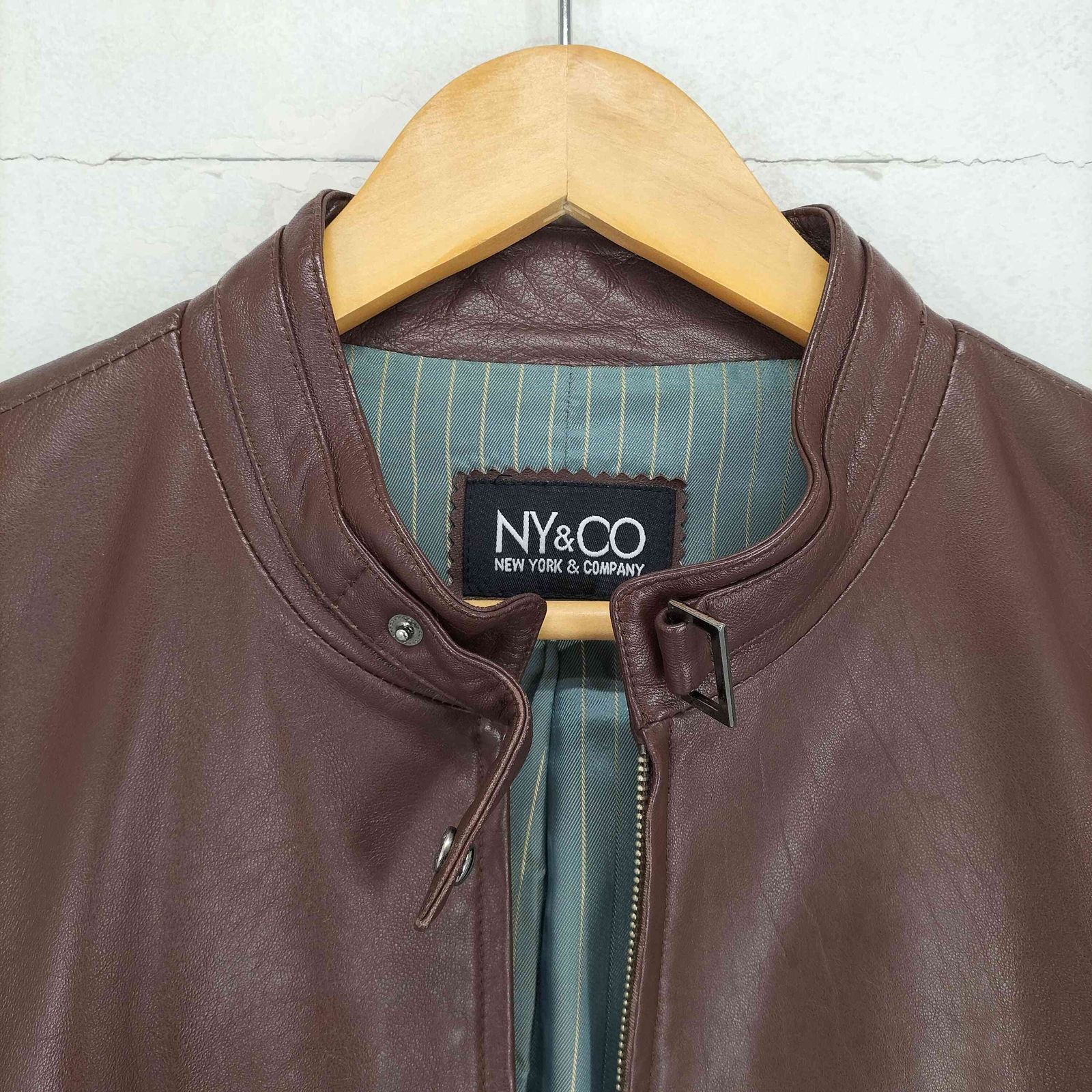 USED古着(ユーズドフルギ) 60-70s SERVAL ジップ シングルライダース ジャケット レディース  9【中古】【ブランド古着バズストア】 ユーズドフルギ USED古着 lamb leather ラムレザーシングルライダース