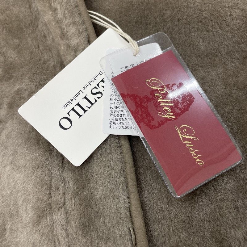 Pelley Lusso ペレリールッソ ムートンコート リバーシブル ロング 羊