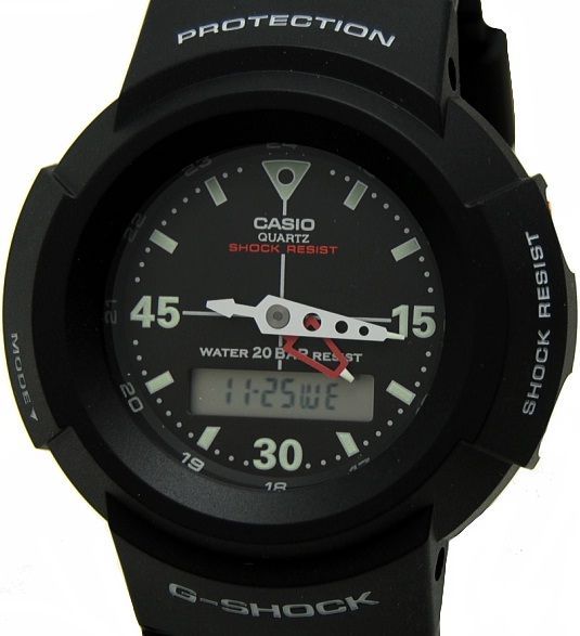 腕時計 メンズ Gショック 500型 クォーツ ケース幅45 mm ポリウレタンベルト ブラック|ブラック色 G-SHOCK