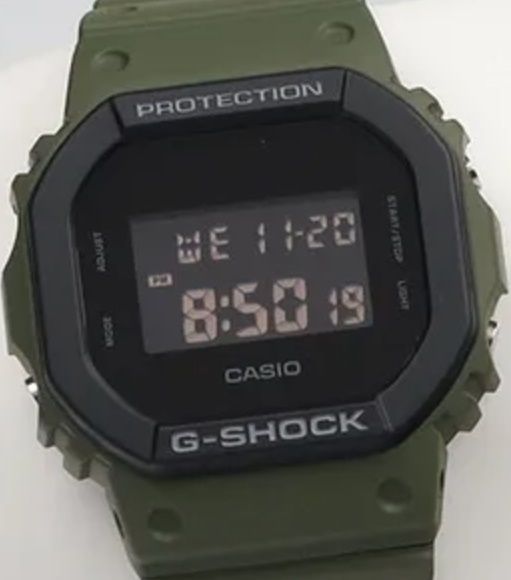 腕時計 メンズ Gショック 5600型 クォーツ ケース幅40 mm スピードモデル ポリウレタンベルト カーキ|ブラック色 G-SHOCK