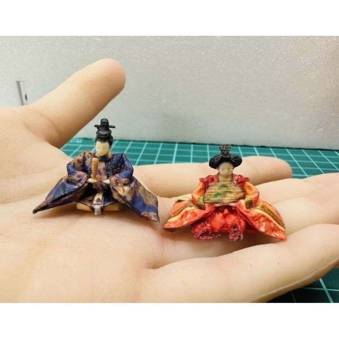 ミニチュア 雛人形 フィギュア 1/64(ひな人形を人間とみなすと