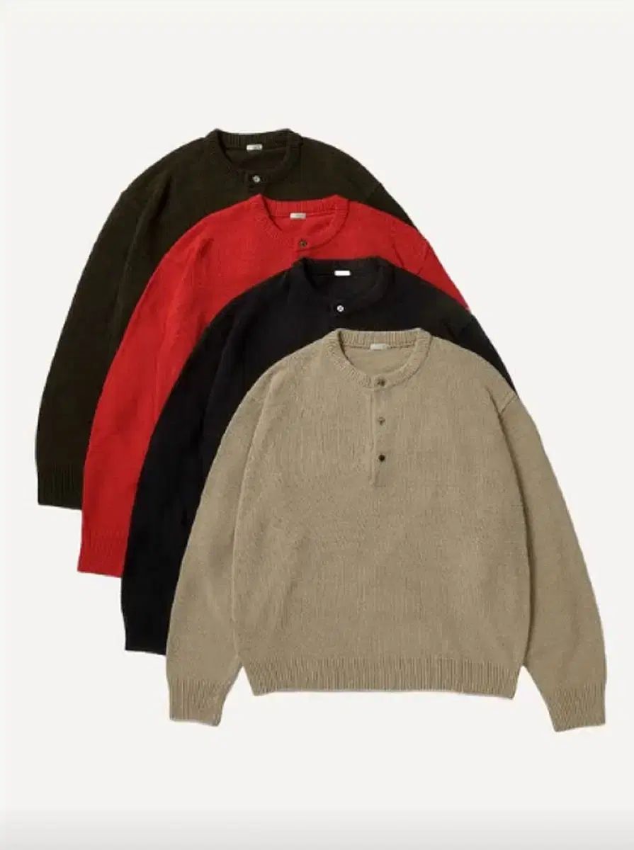 2 アプレッセ シルクネック ヘンリーネック セーター ベージュ