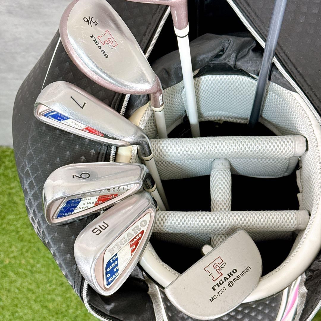 美品｜FIGARO レディース ゴルフクラブセット 7本 初心者おすすめ 美品｜FIGARO レディース ゴルフクラブセット 7本 初心者おすすめ