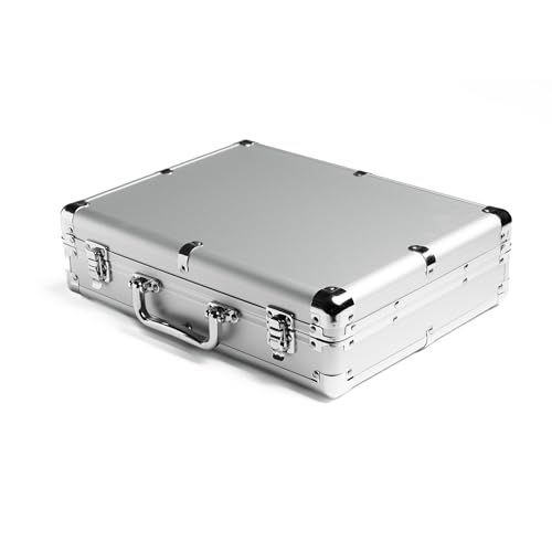 新品】15スロット腕時計オーガナイザーケース、シルバーアルミニウム