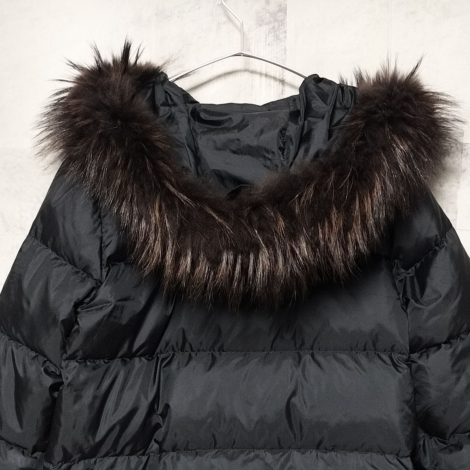 nano universe × 西川ダウン 3way ラクーンファー ダウンジャケット 36