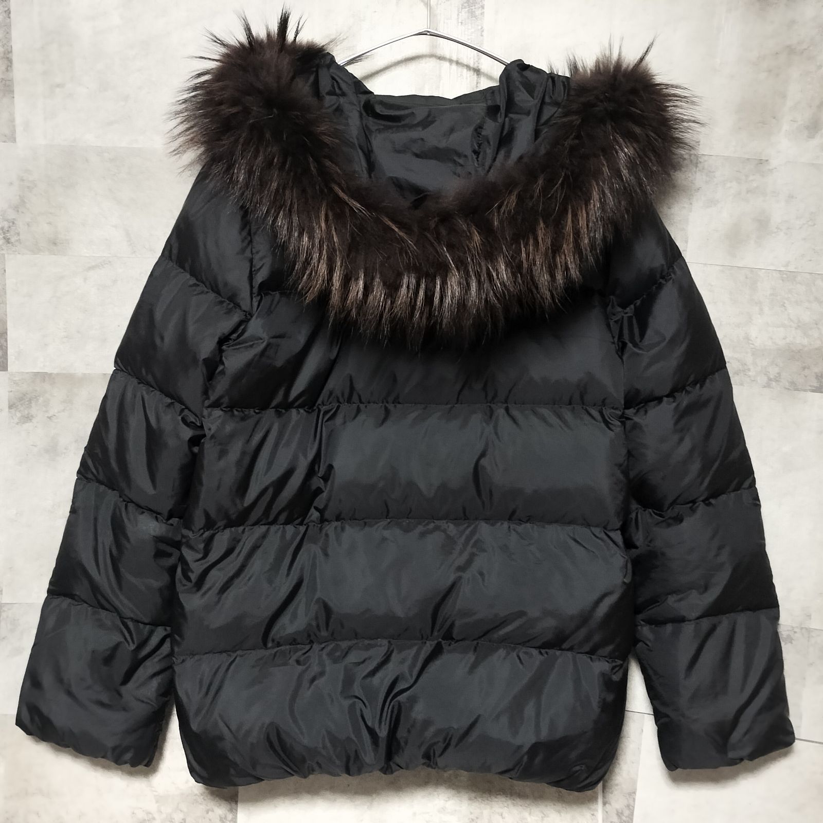 nano universe × 西川ダウン 3way ラクーンファー ダウンジャケット 36