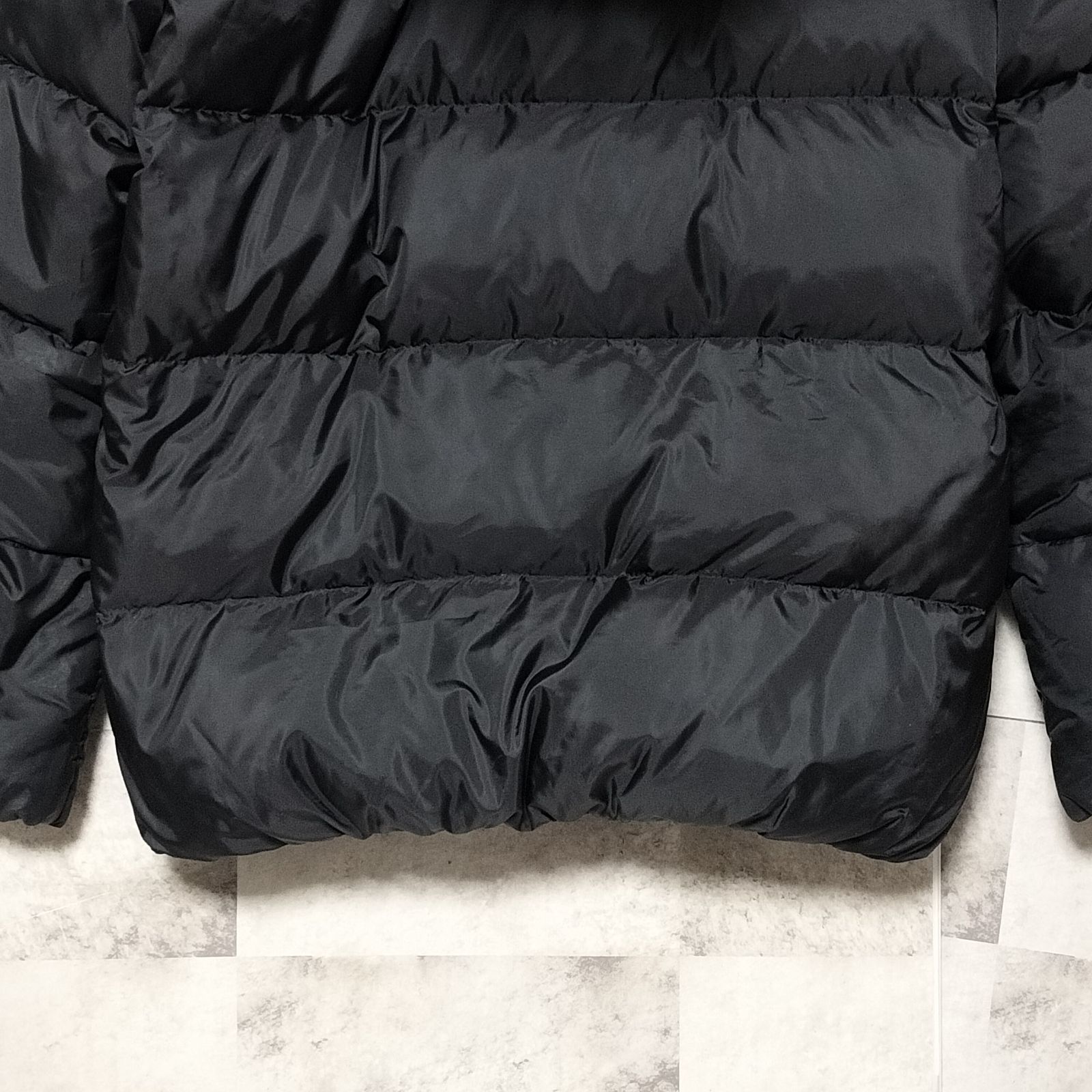 人気　ナノユニバース　西川ダウン　ダウンジャケット　ラクーンファー　ブラック　M nano universe × 西川ダウン 3way ラクーンファー ダウンジャケット 36