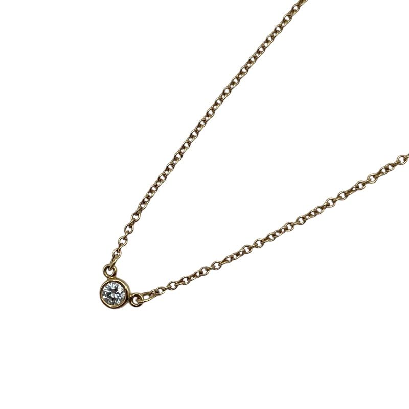 ティファニー TIFFANY＆CO バイザヤードネックレス ピンクゴールド K 18 PG ダイヤモンド ジュエリー