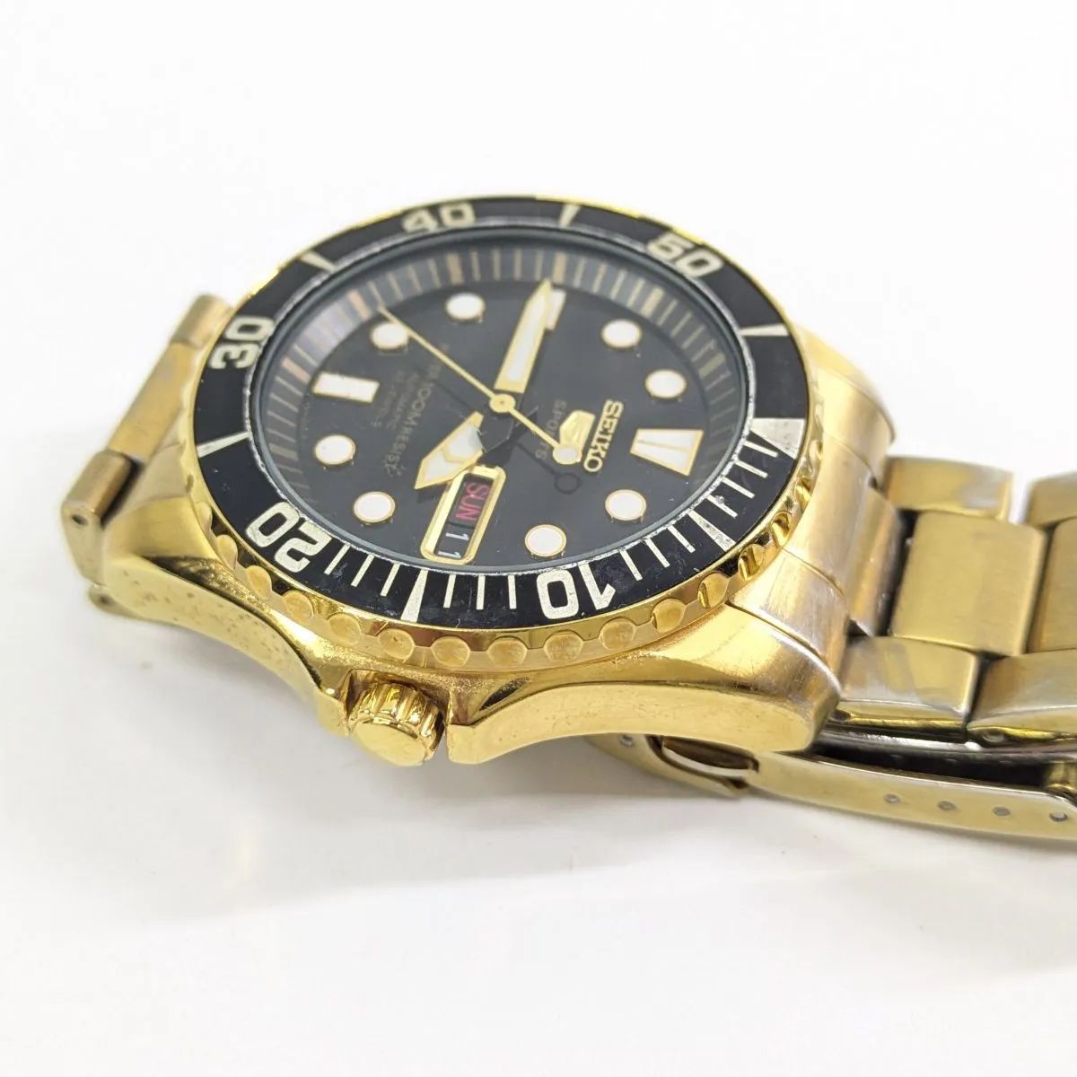 稼働品 SEIKO 5 SPORTS 7S36-03C0 23石 裏スケ 自動巻き 腕時計 - メルカリ