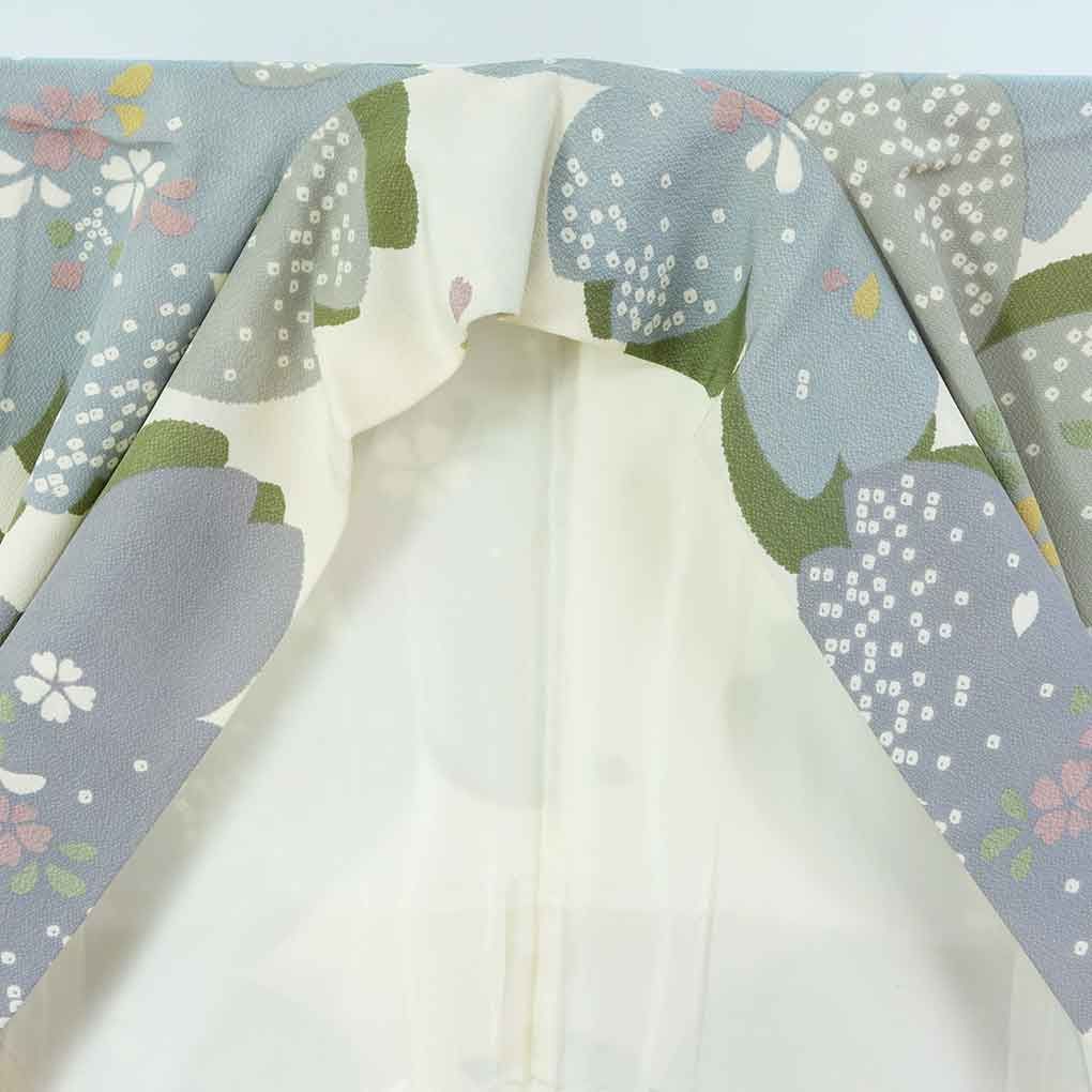 小紋 身丈163cm 裄66cm 前幅24cm 後幅29cm 袖丈48cm 袖幅34cm