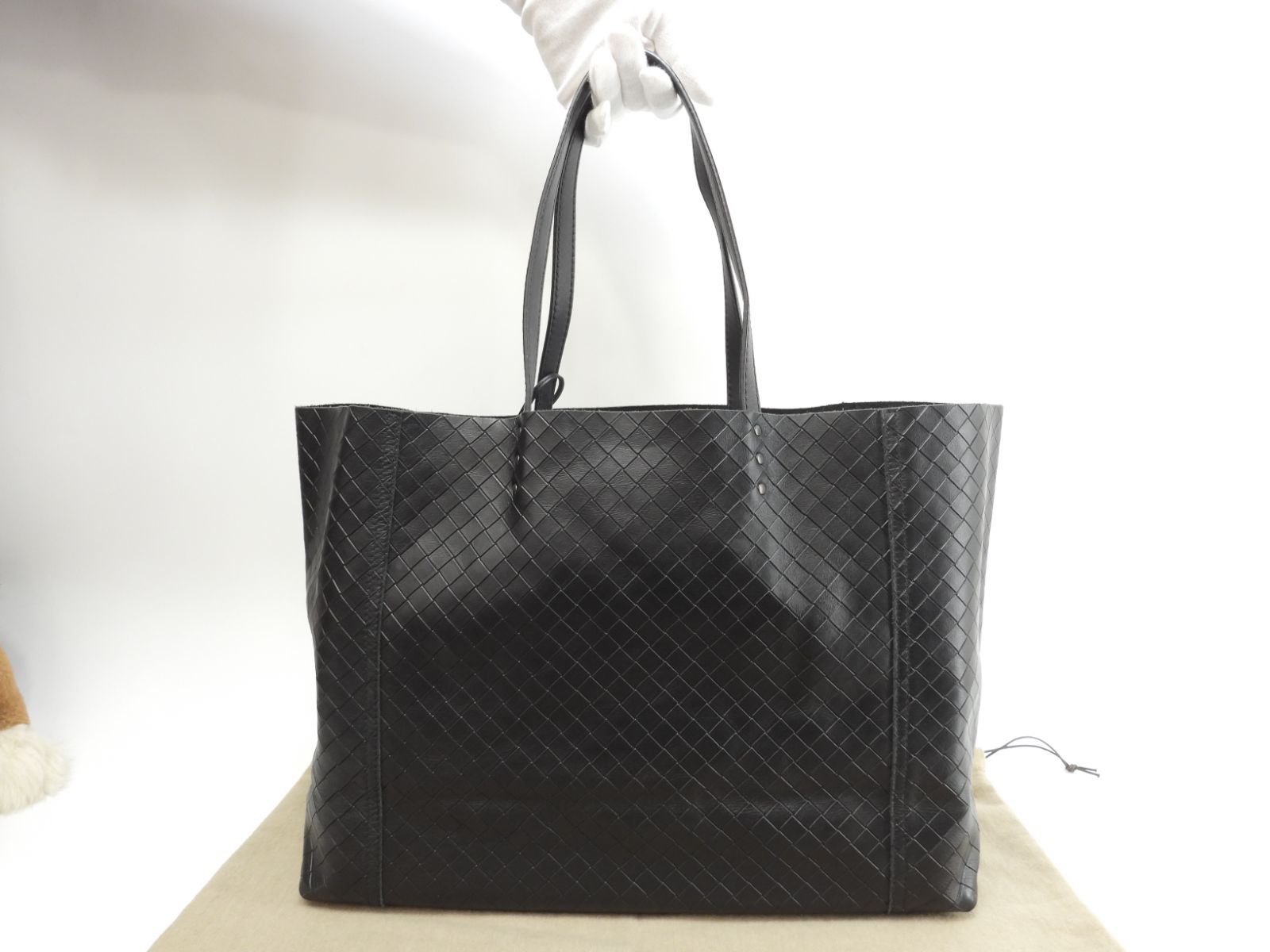 ボッテガヴェネタ イントレッチオ レザー ショルダーバッグ トートバッグ 黒 ボッテガヴェネタ トートバッグ中 イントレッチオ レザー黒 ショルダー