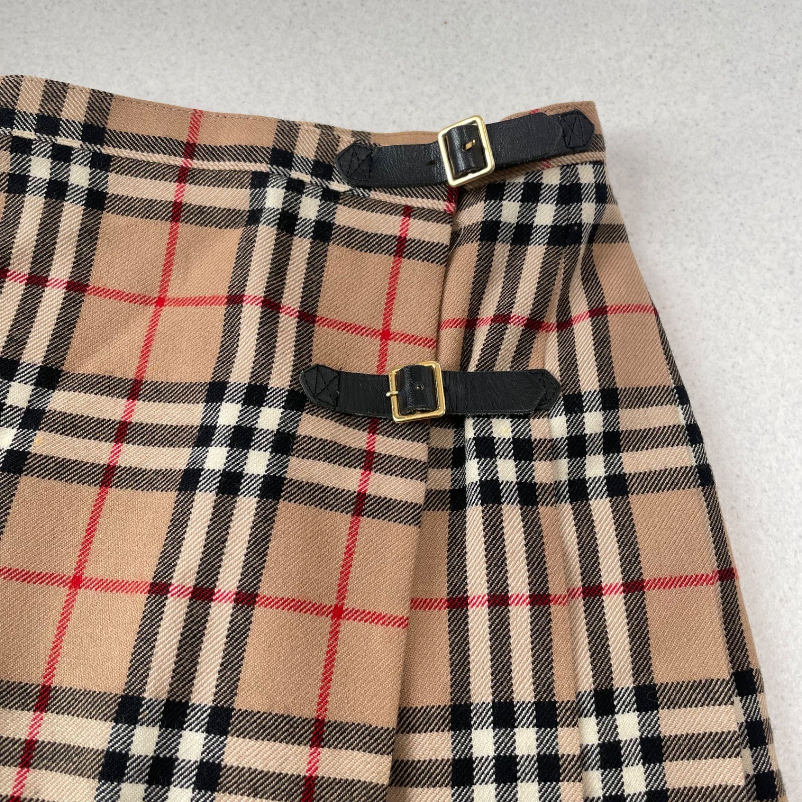 Y2K 平成ギャル Burberrys バーバリー ノバチェック ベルト ラップ