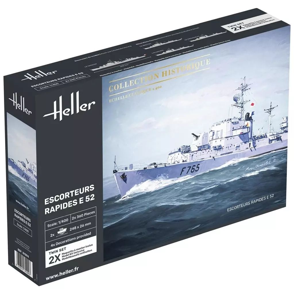 プラモデル 1|400 フランス海軍 ル ノルマン級 E 52 高速護衛艦 HE 81094