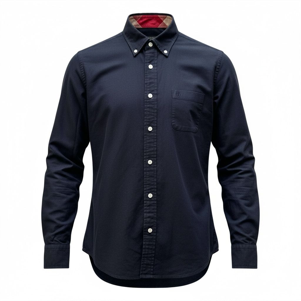 【新品・未使用】ブラックレーベル クレストブリッジ 長袖 シャツ M ネイビー ブラックレーベルクレストブリッジ シャツ 長袖 ダークネイビー M