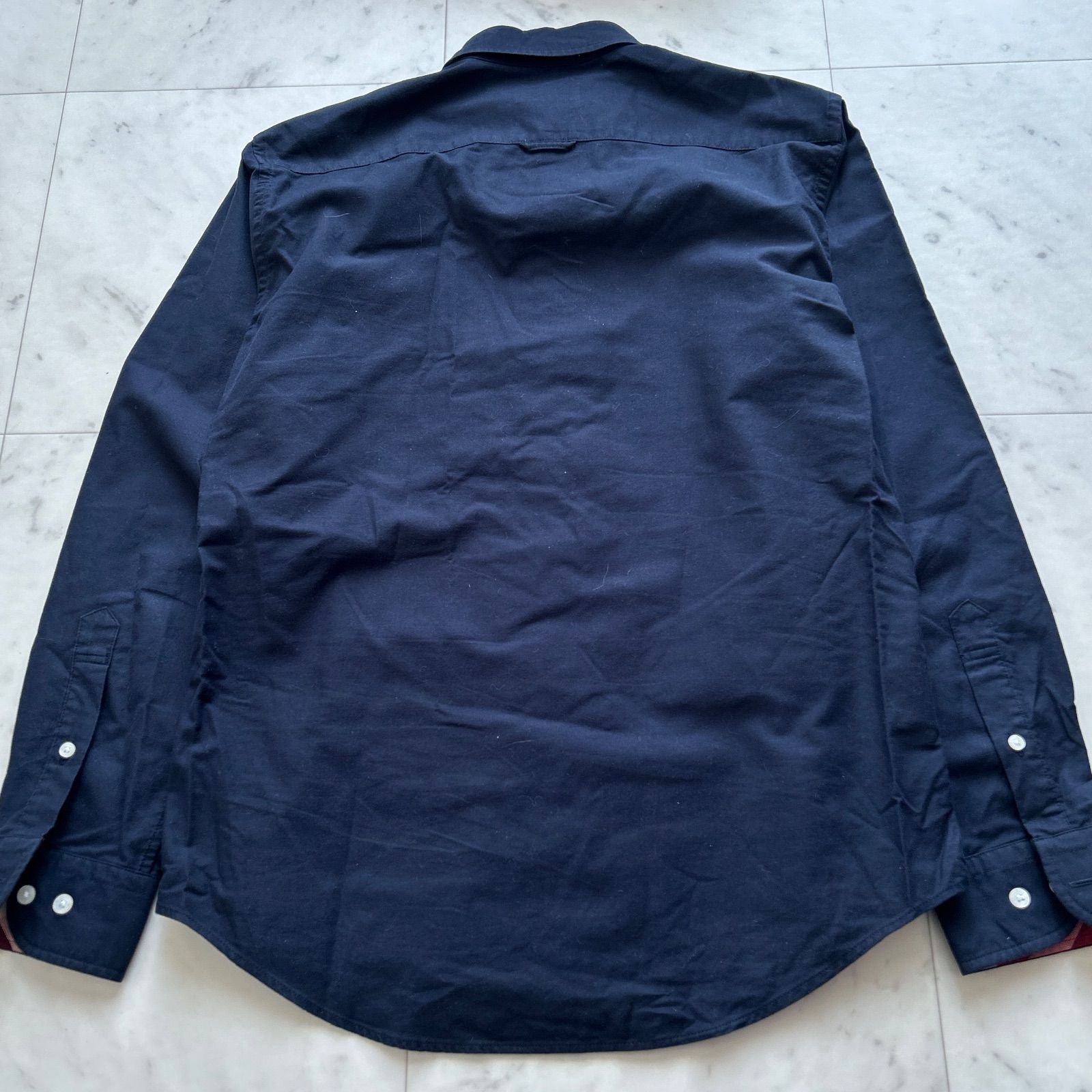 ブラックレーベルクレストブリッジ シャツ 長袖 ダークネイビー M