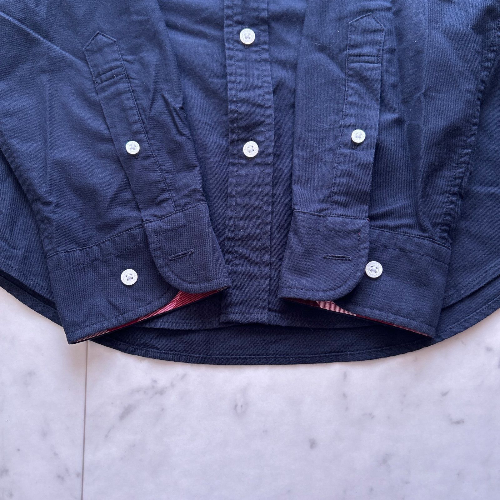 ブラックレーベルクレストブリッジ シャツ 長袖 ダークネイビー M