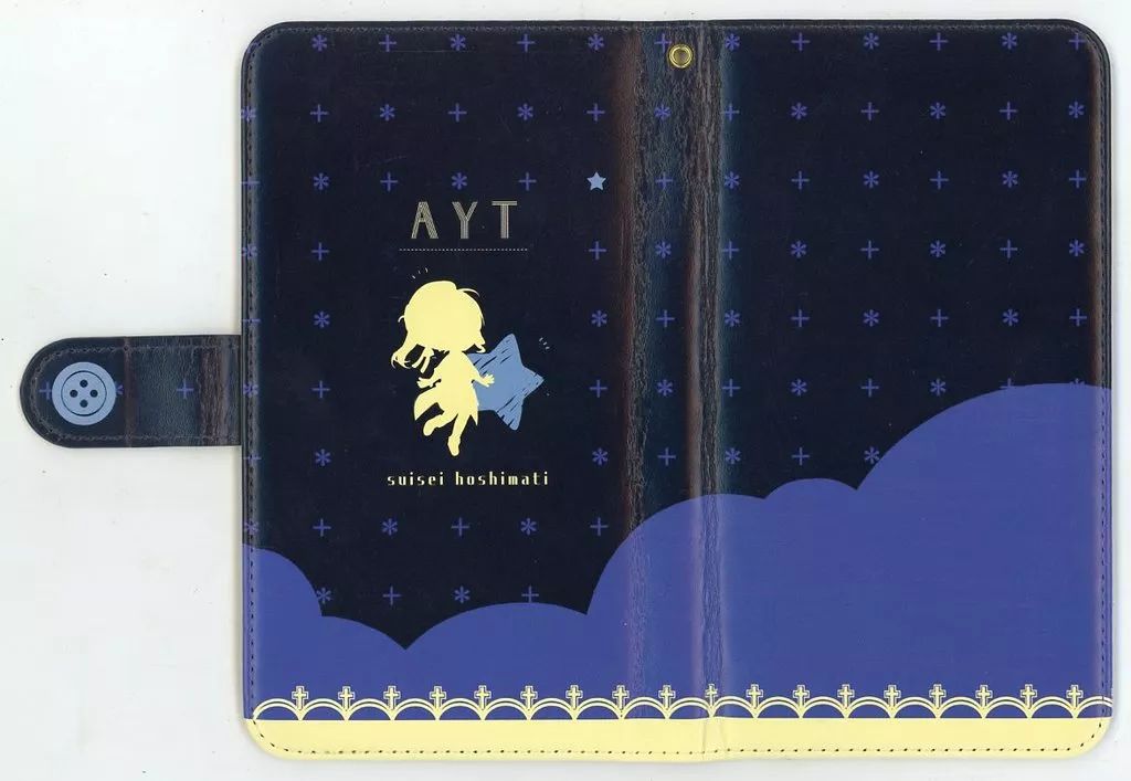 【中古】携帯ジャケット・カバー 星街すいせい 手帳型Androidケース(Lサイズ/ストラップ穴あり) 「バーチャルYouTuber ホロライブ」