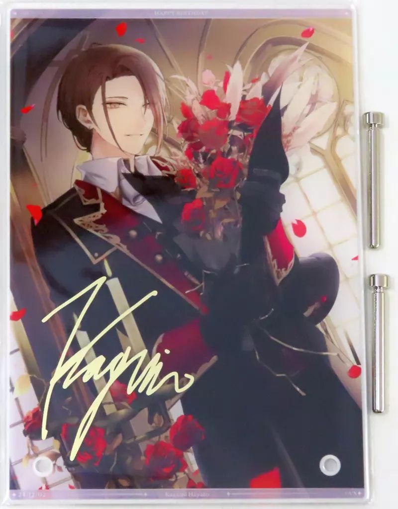 中古】雑貨 [単品] 加賀美ハヤト A5アクリルパネル(複製直筆サイン入り