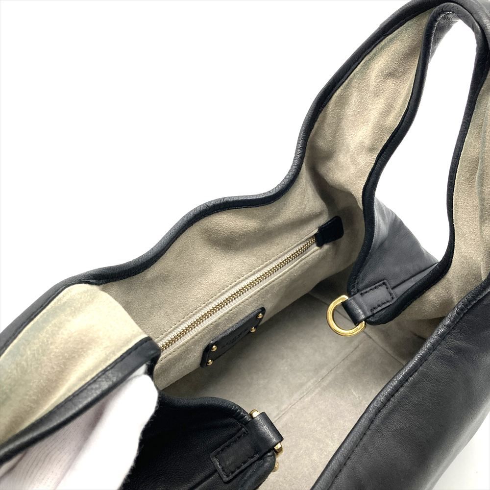 ハンドバッグ ラムスキン