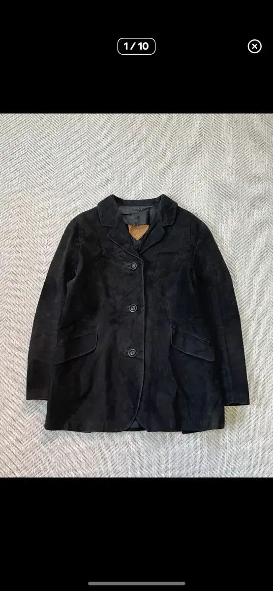 オンワード リー リアル スウェード テーラード 3ボタン ジャケット J 03459