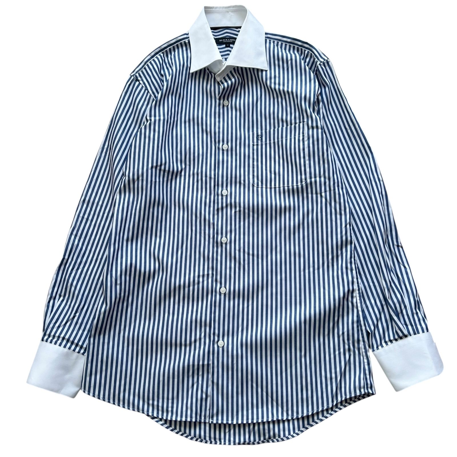 ブラックレーベルクレストブリッジ ストライプ シャツ 美品 Mサイズ