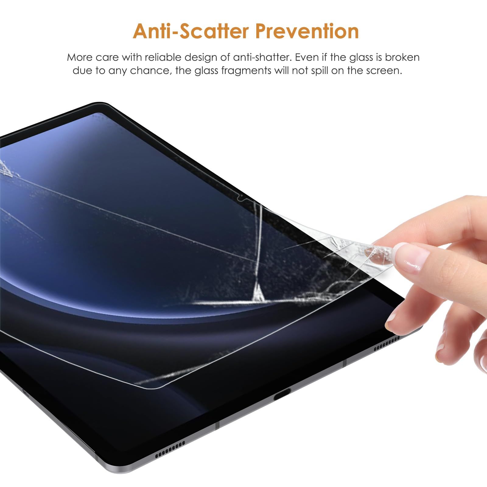 新品 Hianjoo 2枚セット Samsung Galaxy Tab S9 FE / S9 対応 保護