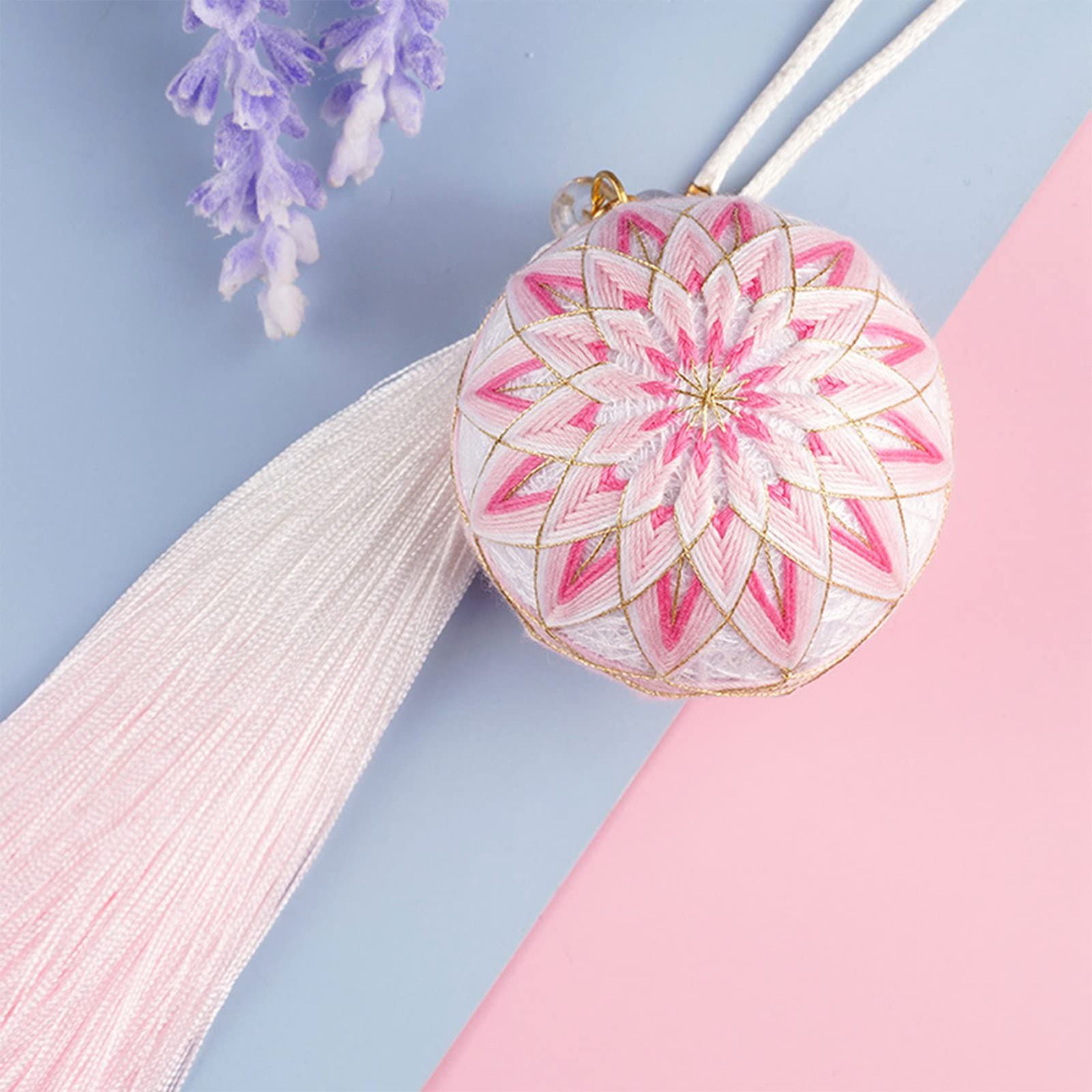 新品 2セット入り てまり 手毬 DIYクラフト材料キット 刺繍ギフト 針